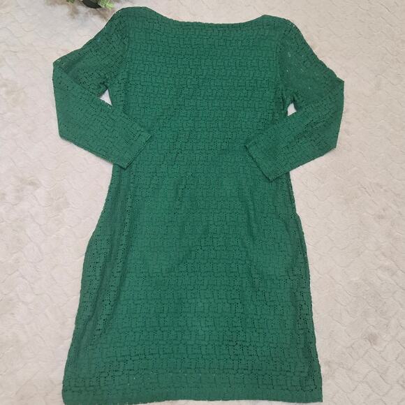 Banana Republic Whispering Pines Green Overly Sheath Dress, Size 6 - Picture 6 of 10